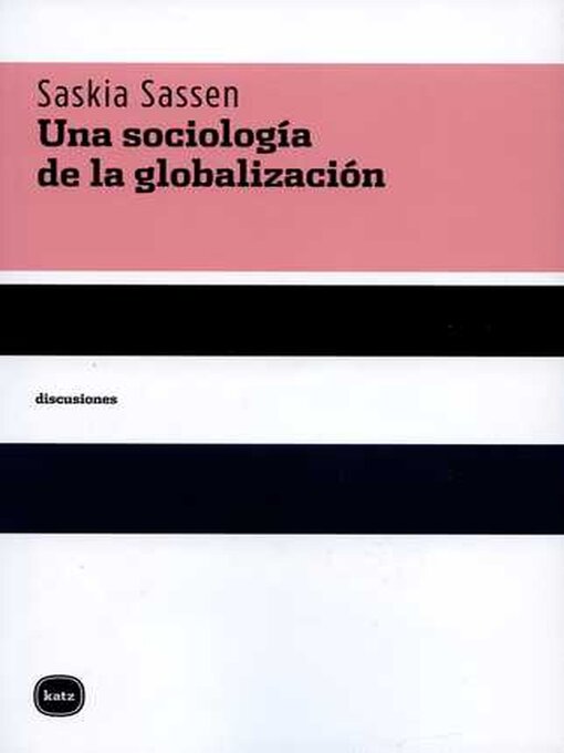 Cover image for Una sociología de la globalización